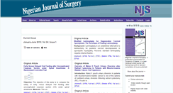 Desktop Screenshot of nigerianjsurg.com