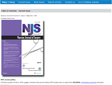 Tablet Screenshot of nigerianjsurg.com